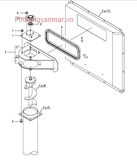 bộ phận ném hạt